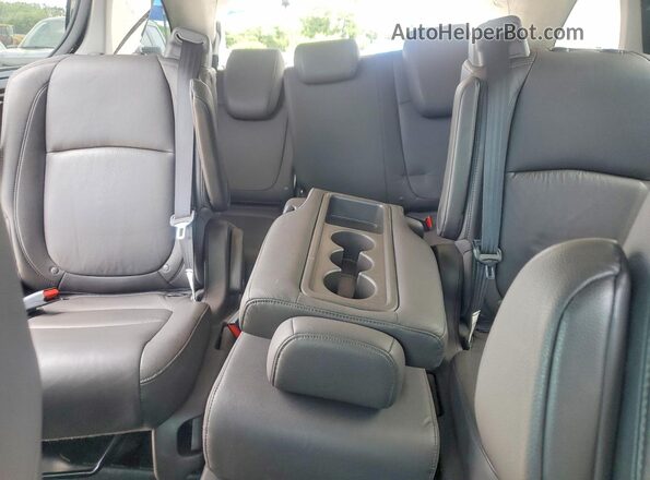 5FNRL6H72JB097885 2018 HONDA ODYSSEY Black Rear seats view