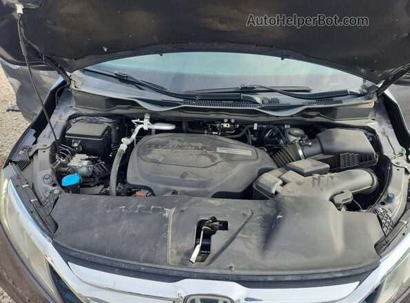 5FNRL6H72KB013324 2019 HONDA ODYSSEY Gray Widok wnętrza z tyłu