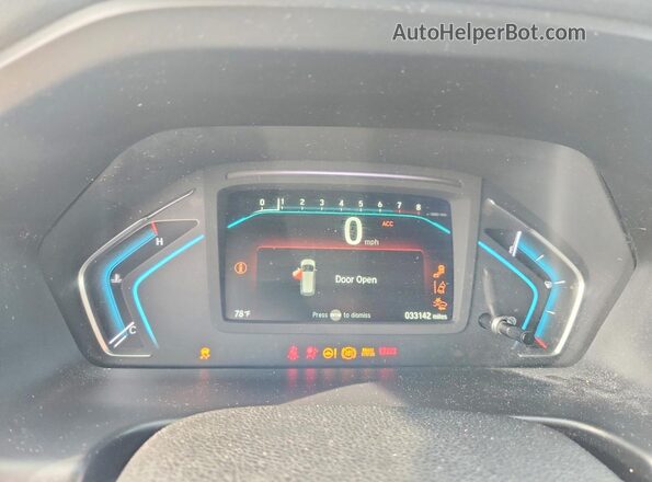 5FNRL6H72KB013324 2019 HONDA ODYSSEY Gray Widok zestawu wskaźników