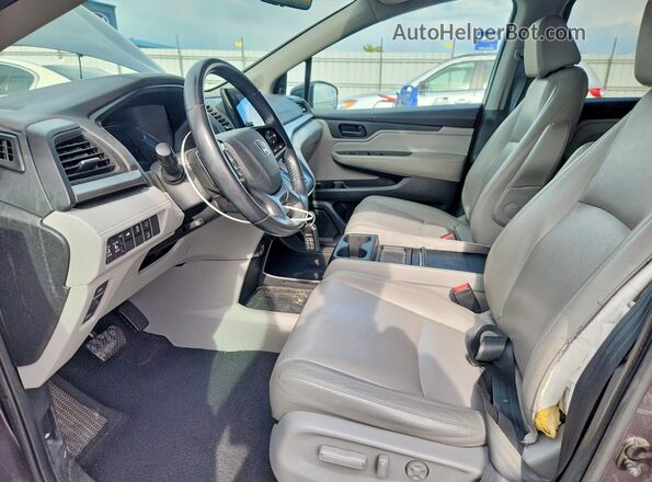 5FNRL6H72KB013324 2019 HONDA ODYSSEY Gray Widok wnętrza z przodu