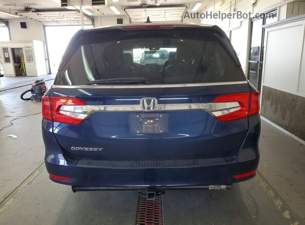 5FNRL6H72KB137562 2019 HONDA ODYSSEY Blue Вид ззаду