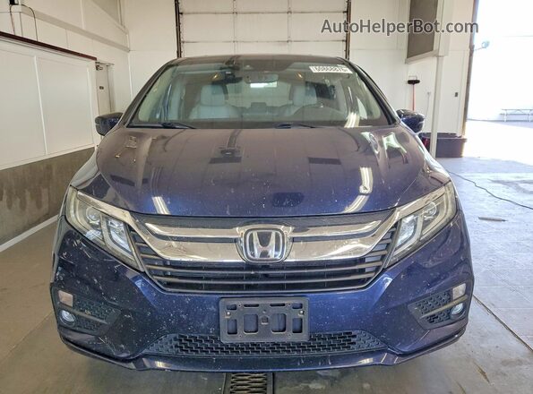 5FNRL6H72KB137562 2019 HONDA ODYSSEY Blue Вид спереду