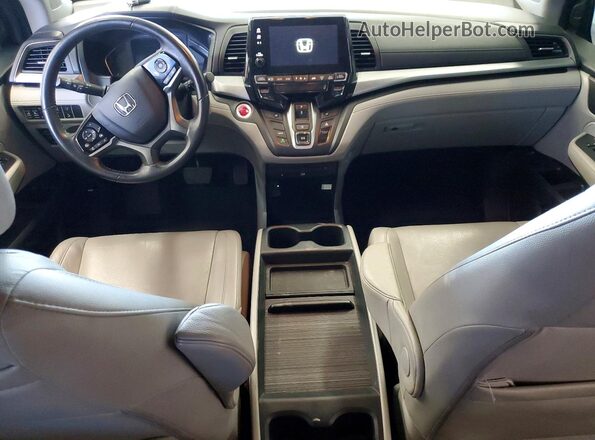 5FNRL6H72KB137562 2019 HONDA ODYSSEY Blue Вид панелі приладів
