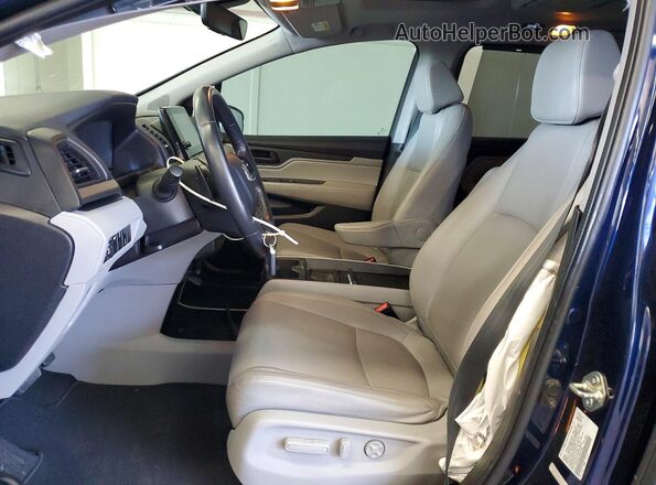 5FNRL6H72KB137562 2019 HONDA ODYSSEY Blue Вид салону спереду