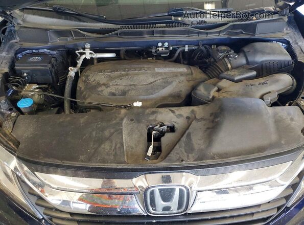 5FNRL6H72KB137562 2019 HONDA ODYSSEY Blue Вид підкапотного простору
