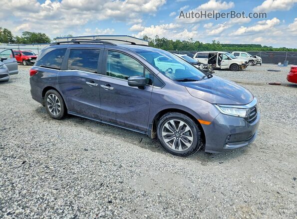 5FNRL6H72NB036719 2022 HONDA ODYSSEY Серый Передняя правая четверть