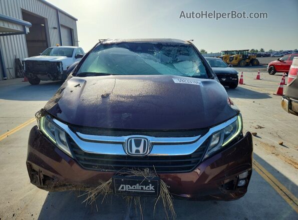 5FNRL6H73JB006865 2018 HONDA ODYSSEY Red წინა ხედი