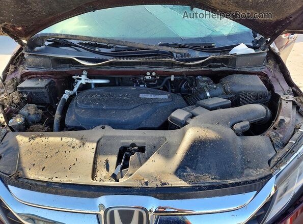 5FNRL6H73JB006865 2018 HONDA ODYSSEY Red ძრავის განყოფილების ხედი
