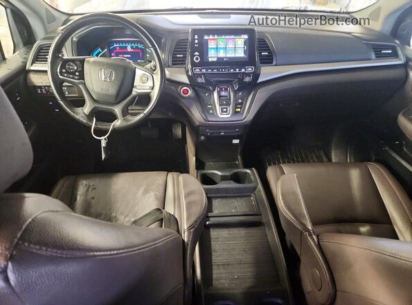 5FNRL6H73JB013203 2018 HONDA ODYSSEY Silver Dashboard view