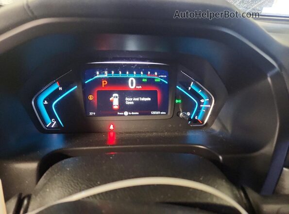 5FNRL6H73JB013203 2018 HONDA ODYSSEY Silver Instrument cluster view