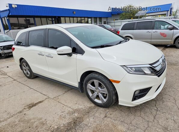 5FNRL6H73JB035007 2018 HONDA ODYSSEY White Delantero derecho