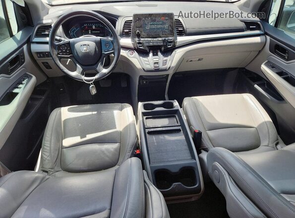 5FNRL6H73JB105671 2018 HONDA ODYSSEY Black Widok deski rozdzielczej