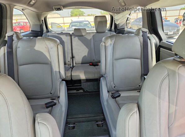 5FNRL6H73JB105671 2018 HONDA ODYSSEY Black Widok tylnych siedzeń