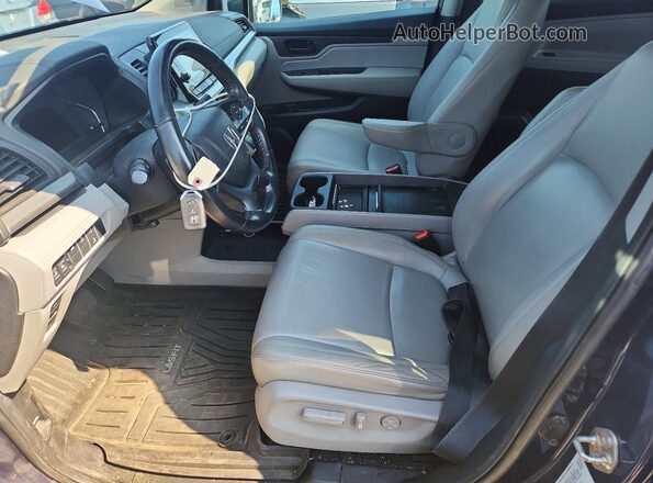 5FNRL6H73KB098612 2019 HONDA ODYSSEY Blue Front interior view