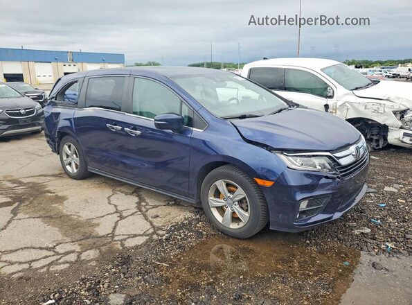 5FNRL6H73KB098612 2019 HONDA ODYSSEY Blue Front right