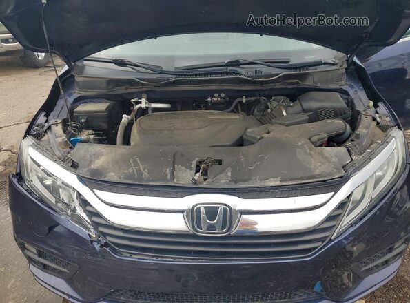 5FNRL6H73KB098612 2019 HONDA ODYSSEY Blue Engine compartment view