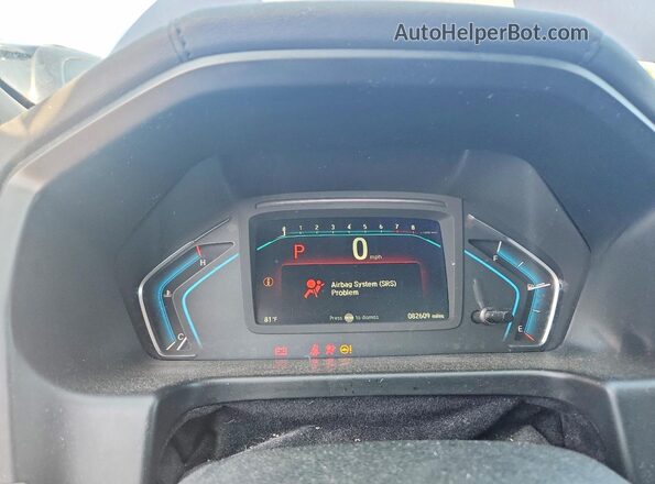 5FNRL6H73KB098612 2019 HONDA ODYSSEY Blue Instrument cluster view