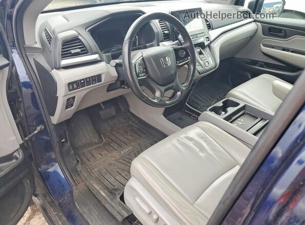 5FNRL6H73KB098612 2019 HONDA ODYSSEY Blue Dashboard view