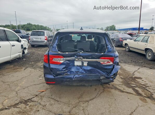 5FNRL6H73KB098612 2019 HONDA ODYSSEY Blue Rear view