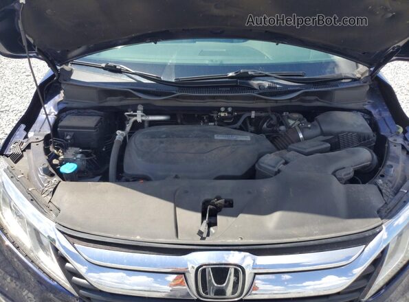 5FNRL6H73KB124397 2019 HONDA ODYSSEY Blue Вид підкапотного простору