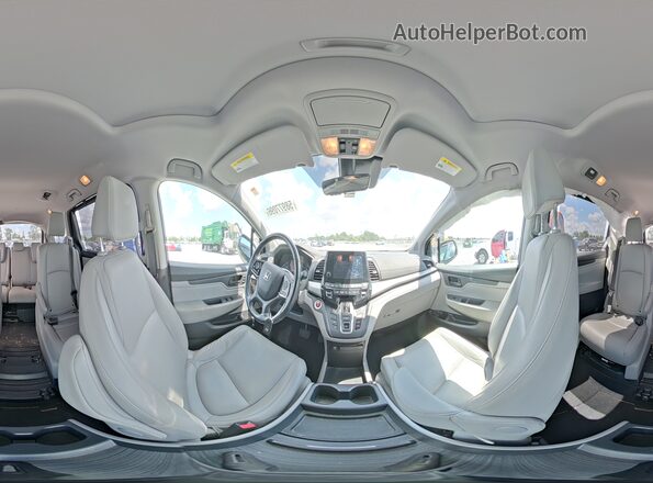 5FNRL6H73KB124397 2019 HONDA ODYSSEY Blue Панорамний вид салону 360°
