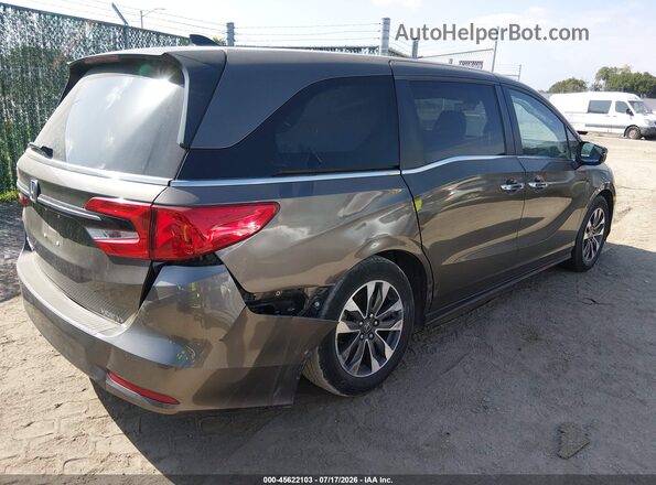 5FNRL6H73MB001895 2021 HONDA ODYSSEY Gray Հետևի աջ