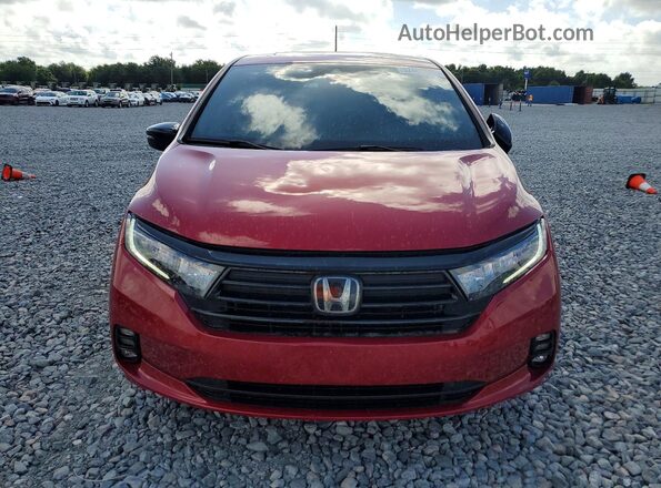 5FNRL6H73PB054195 2023 HONDA ODYSSEY Red Vista frontal