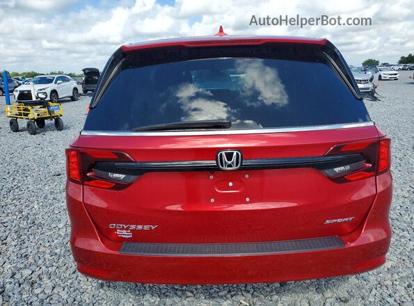 5FNRL6H73PB054195 2023 HONDA ODYSSEY Red Vista trasera
