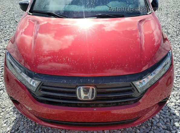 5FNRL6H73PB054195 2023 HONDA ODYSSEY Red Vista del compartimento del motor