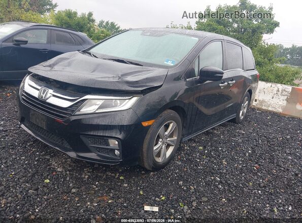 5FNRL6H74JB025621 2018 HONDA ODYSSEY Черный Передняя левая четверть