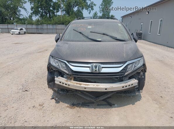 5FNRL6H74JB069196 2018 HONDA ODYSSEY Gray Instrument cluster view