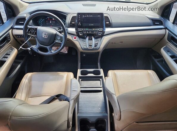 5FNRL6H74JB090713 2018 HONDA ODYSSEY White Widok deski rozdzielczej