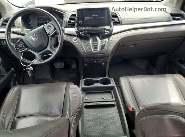 5FNRL6H74KB026155 2019 HONDA ODYSSEY Brown Dashboard view