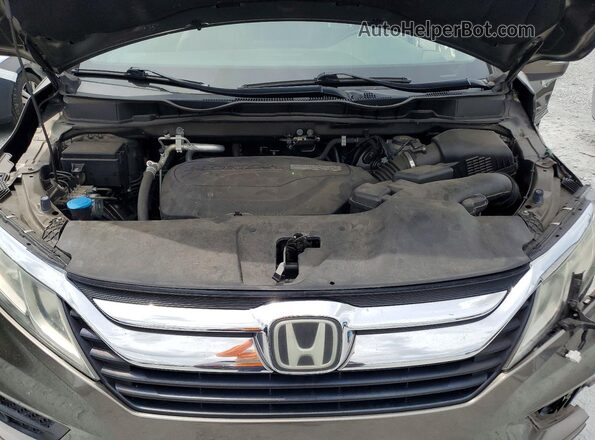 5FNRL6H74KB026155 2019 HONDA ODYSSEY Brown Engine compartment view