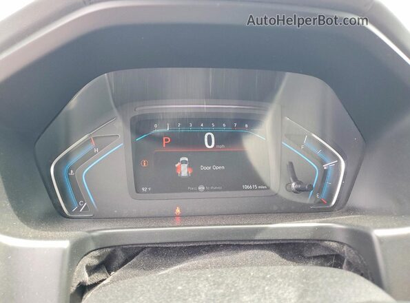 5FNRL6H74KB026155 2019 HONDA ODYSSEY Brown Instrument cluster view