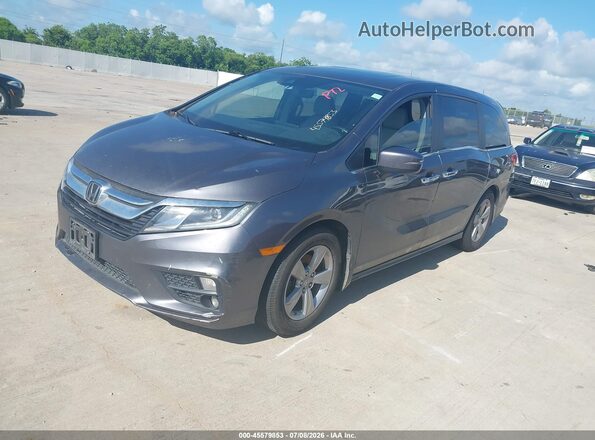 5FNRL6H74KB027936 2019 HONDA ODYSSEY Gray Vista tres cuartos delantera izquierda