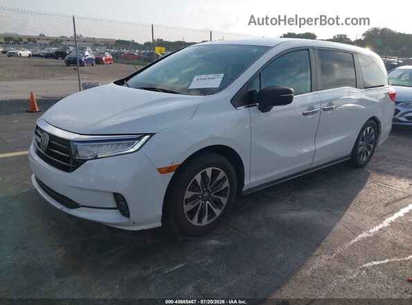 5FNRL6H74MB015773 2021 HONDA ODYSSEY White წინა მარცხენა ხედი სამი მეოთხედიდან