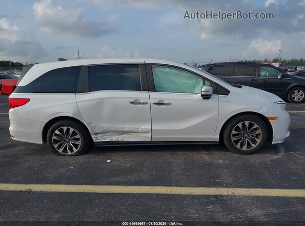 5FNRL6H74MB015773 2021 HONDA ODYSSEY White უკანა სალონის ხედი