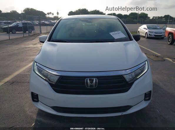 5FNRL6H74MB015773 2021 HONDA ODYSSEY White ხელსაწყოთა პანელის ხედი