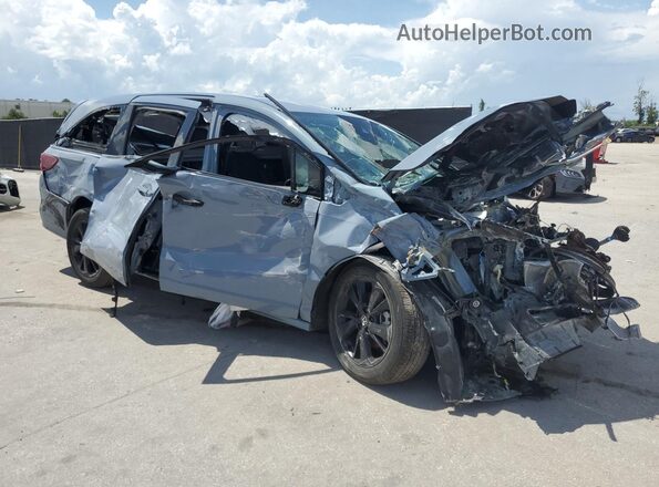 5FNRL6H74PB036854 2023 HONDA ODYSSEY Blue Передня права чверть