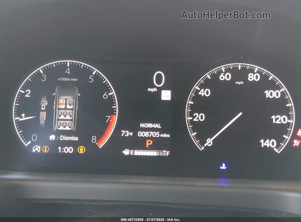 5FNRL6H74SB052240 2025 HONDA ODYSSEY White Widok tylnych siedzeń