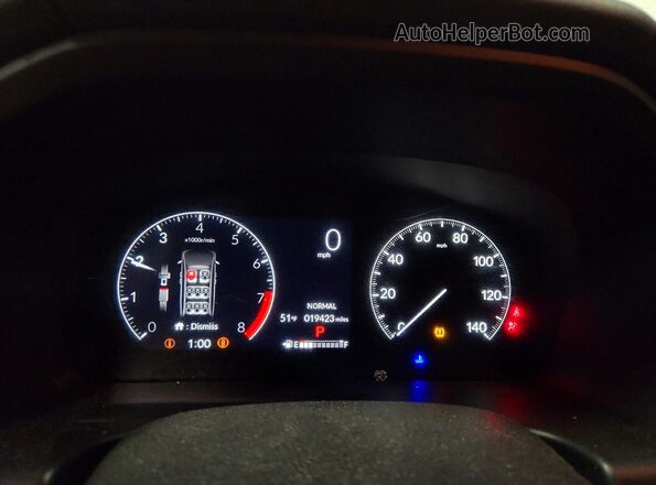 5FNRL6H74SB056370 2025 HONDA ODYSSEY White Instrument cluster view