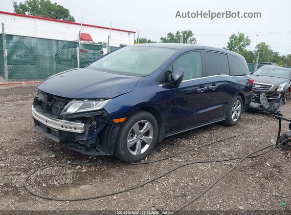 5FNRL6H75JB006883 2018 HONDA ODYSSEY Dark Blue Передня ліва чверть