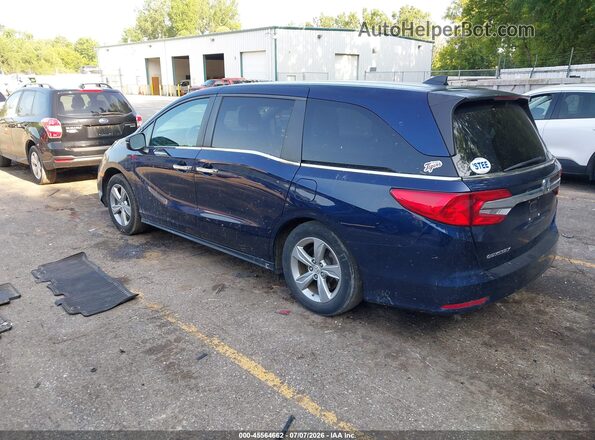 5FNRL6H75JB075685 2018 HONDA ODYSSEY Blue Задня ліва чверть