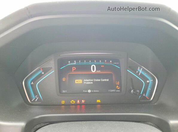 5FNRL6H75JB099369 2018 HONDA ODYSSEY White Вид щитка приладів
