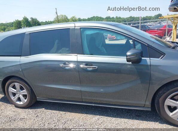 5FNRL6H75KB099910 2019 HONDA ODYSSEY Gray Widok wnętrza z tyłu