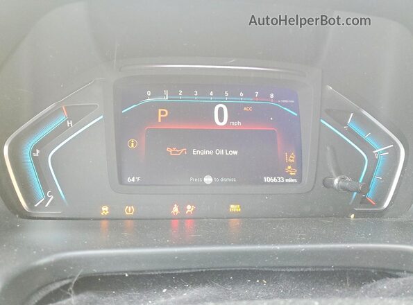 5FNRL6H75LB001038 2020 HONDA ODYSSEY Silver Widok zestawu wskaźników