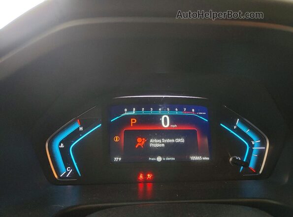 5FNRL6H75LB014274 2020 HONDA ODYSSEY Gray Vista del cuadro de instrumentos