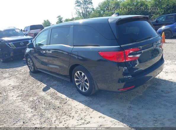 5FNRL6H75MB027303 2021 HONDA ODYSSEY Black Հետևի ձախ