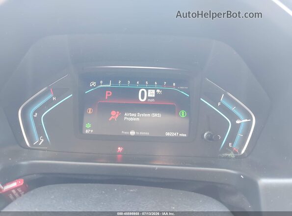 5FNRL6H75MB027303 2021 HONDA ODYSSEY Black Հետևի նստատեղերի տեսք